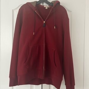 Burberry Sweaters | Burberry Zip Up
Hoodie | Color: Red | Size: XL